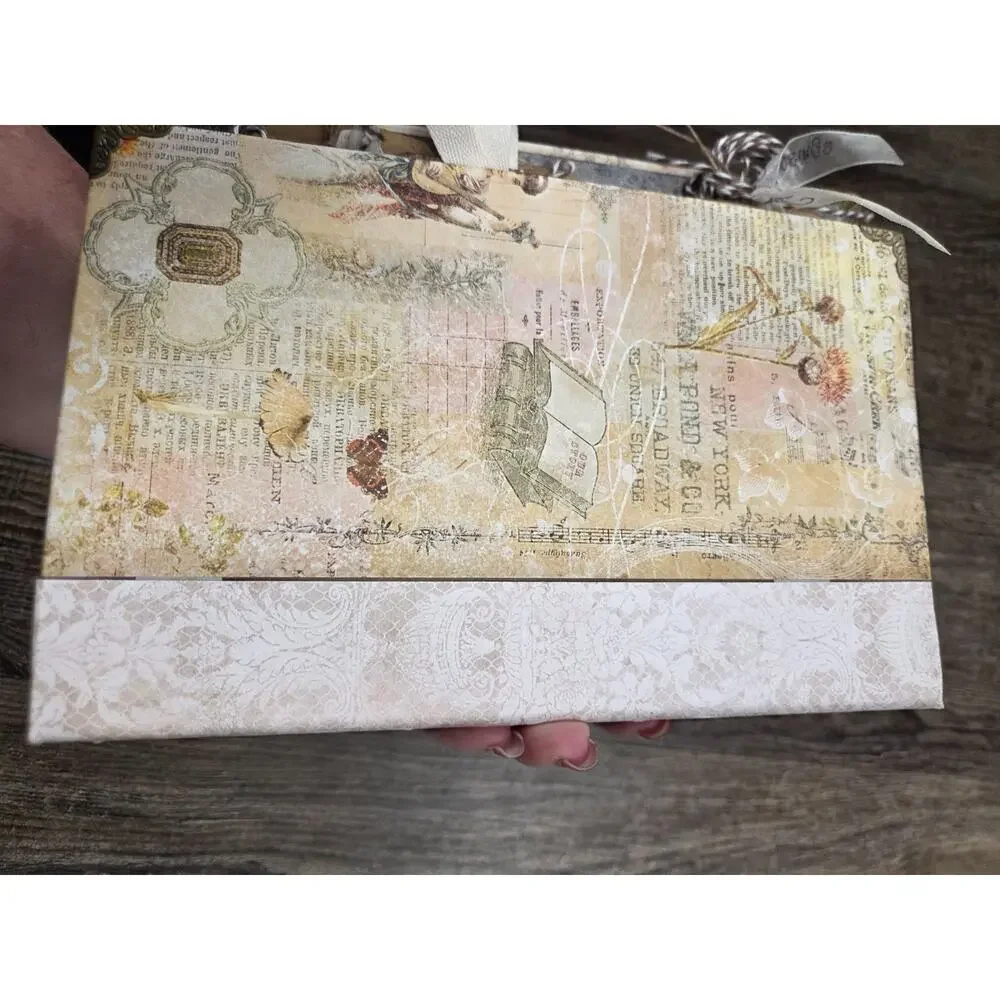 Family Chronicles Vintage Look Junk Journal Album Pre-Made Ready for Pictures